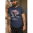 thumbnail image 2 of Old Glory Mens 4th Of July American Flag Bald Eagle Short Sleeve Graphic T Shirt, 2 of 6