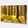 thumbnail image 2 of Bright Green Forest at Sunset - Modern Forest Canvas Art, 2 of 4