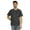 Heather Dark Gray, variant on Inkmeso Men's Round Neck T-Shirts Casual Basic Shirts Short Sleeve Patch Pocket Tee