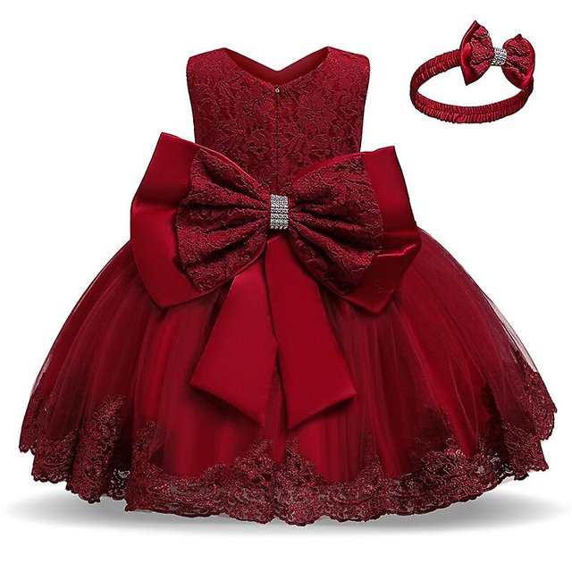 5 niños niñas vestidos de encaje niños flor elegante boda princesa fiesta tutú vestido niños cumpleaños bautismo ropa formal