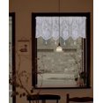 thumbnail image 5 of Homey Sheer Embroidered Pink Flowers Leaves Vine Window Treatment Valance Great for Kitchen Bedroom (White, 52Wx18L), 5 of 7