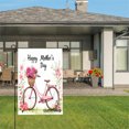 thumbnail image 3 of Amhnf Happy Mothers Day Pink Bicycle With Flowers Garden Flag For Home Outdoor Garden Yard Decor 12x18 inch, 3 of 5