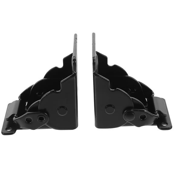FRCOLOR  2 Pcs 90 Degree Self-locking Folding Hinge Hinges Latch Black
