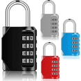 thumbnail image 2 of 4 Pieces Password Padlock Small Sturdy Passwords Padlock Accessories Size Locking Device Professional Combination Digit Code Lock Accessories Padlocks Devices, 2 of 9