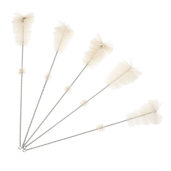 Masteelf 5-Pack Test Tube Brushes with Handle, Ideal for Students, 10.22 x 1.57 Inches, Cleaning Tool Set