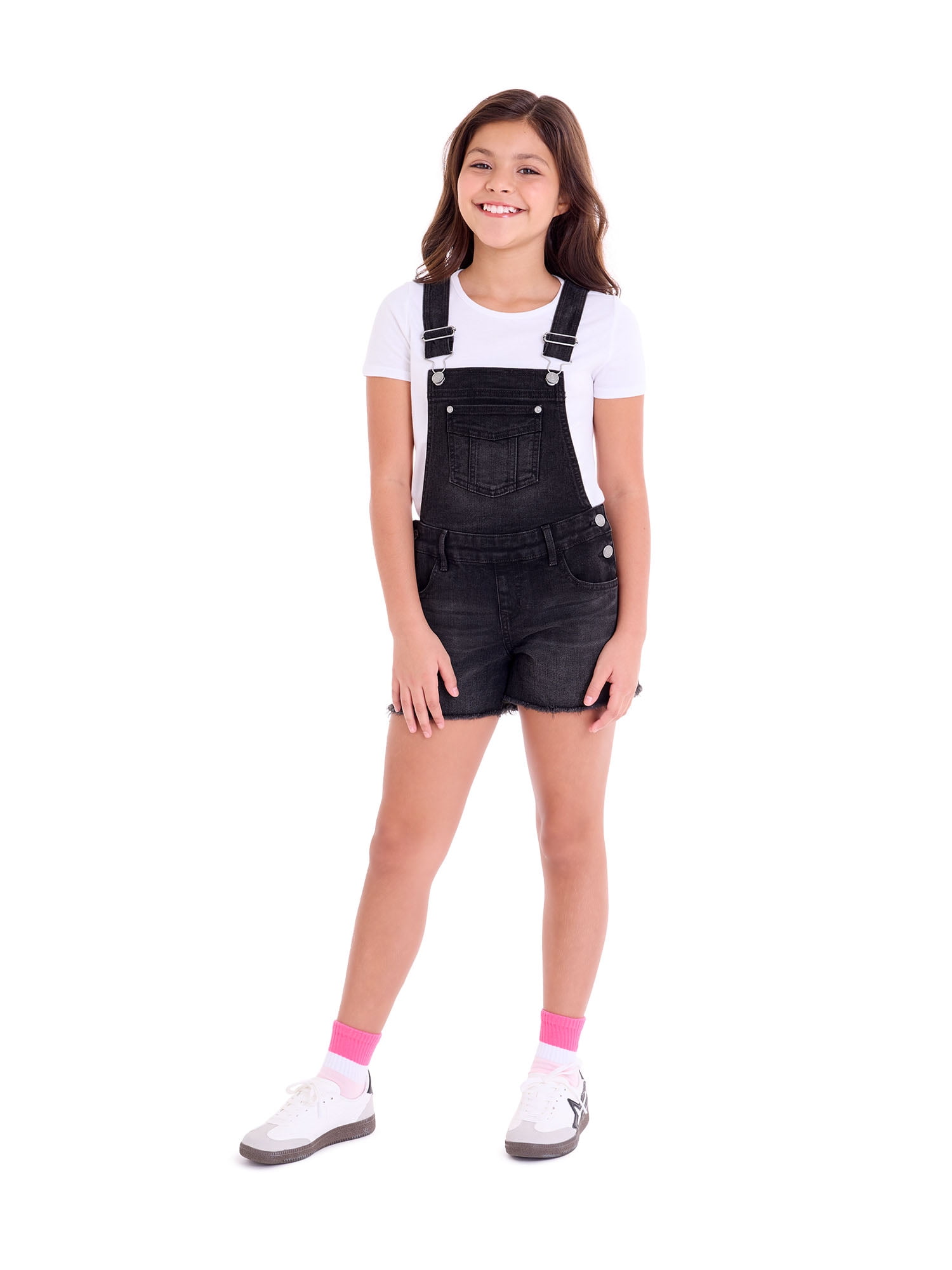 Jordache Girls Denim Shortall, Sizes 4-18