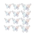 thumbnail image 3 of 12 piezas de pegatinas de pared con diseño de mariposa hueca en 3D para decoración de pared, 3 tamaños para decoración de coronas y globos Multi, 3 of 9