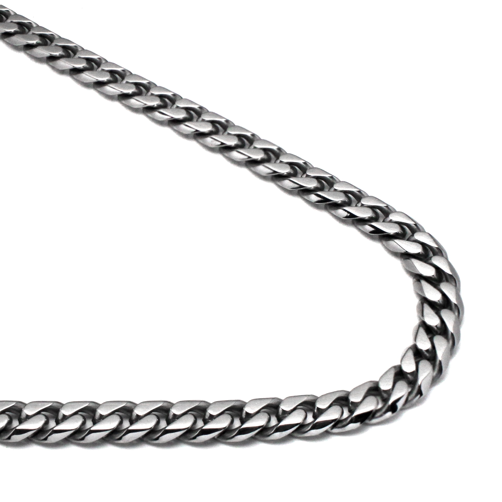 Titanium Kay Italian cut Titanium 10MM Curb Matte Finish Men's Gray Color Necklace Chain 22"