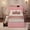pink, variant on COZONY Twin Size Boucle Upholstered Platform Bed Frame with Storage Headboard Shelf & 2 Drawers, Easy Assembly, Pink