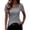 Grey, variant on T-Shirt Women Short Sleeves Black Basic Tees Summer Tops Cute Womens Tops