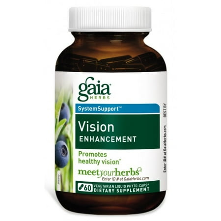 Gaia Herbs Vision Enhancement Vegetarian Liquid Phyto-Capsules, 60