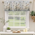 thumbnail image 2 of Watercolor Floral Curtain Valances for Windows, Kitchen Valance Window Treatments Panel 2 Pack, Spring Blooms Botanical Rod Pocket Short Curtains for Bathroom Bedroom 60 x 18 Inch, 2 of 8