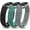 Black & Green & Gray, variant on TOYOUTHS 3 Packs Engraved Band Compatible with Fitbit Luxe Bands for Women, Soft Silicone Floral Engraved Sport Strap Dandelion Pantten Wristband for Fitbit Luxe Watch Bands