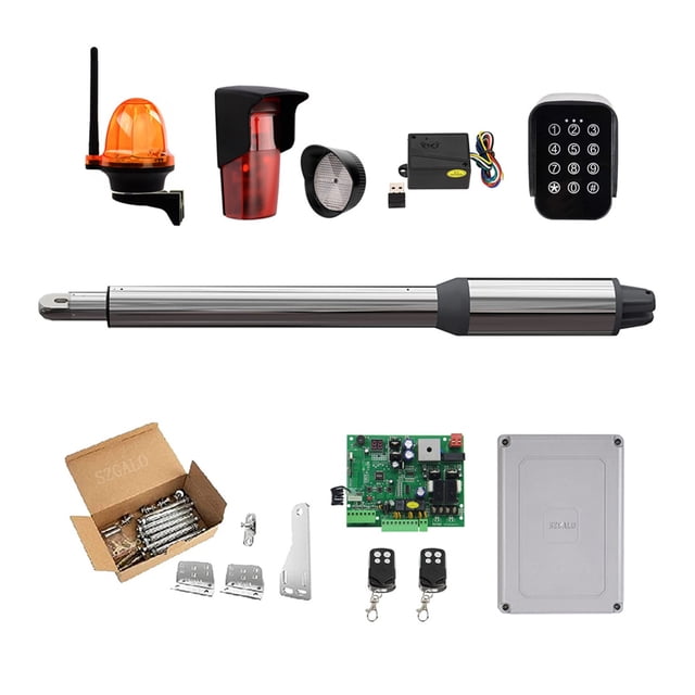 (660lb) Single Swing Automatic Gate Opener Kit Suitable For Opening Gates /Gate Motor Solar Powered Optional For Home Security/Farm/Garage/Business ,Ultra-Quiet Operation