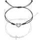 thumbnail image 1 of KAKOWELY 2 pulseras de cuerda trenzada con dijes, pulseras ajustables con dijes de cuerda tejida, 1 of 5