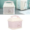 thumbnail image 3 of Cute Macaron House Piggy Bank, Resin Piggy Bank, Unbreakable Plastic Coin Bank With Key, Cottage Piggy Bank, Large House Money Coin Bank Box, ATM Gift For Kids To Saving Money, 3 of 8