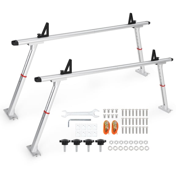 Extendable Truck Bed Ladder Rack 800 LBS Capacity, Adjustable 35.4"-71" Heavy Duty Pickup Cargo Rack for Kayak, Surfboard, Lumber & Work Equipment