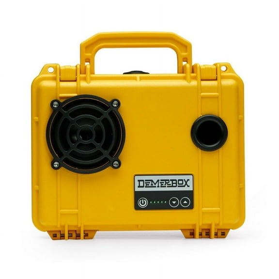 DemerBox Waterproof, Portable, and Rugged Outdoor Speakers. Loud Sound, 40  hr Battery Life, Dry Box   USB Charging, Pairing Party Mode. Built to Last   Fully Serviceable, Yellow
