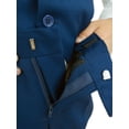 thumbnail image 4 of Ashbury CoCo Boy's Slim Fit 7-pieces Suit, Jacket Vest Pants Shirt Tie Bowtie Hanky, Light Navy, Size 12, 4 of 5
