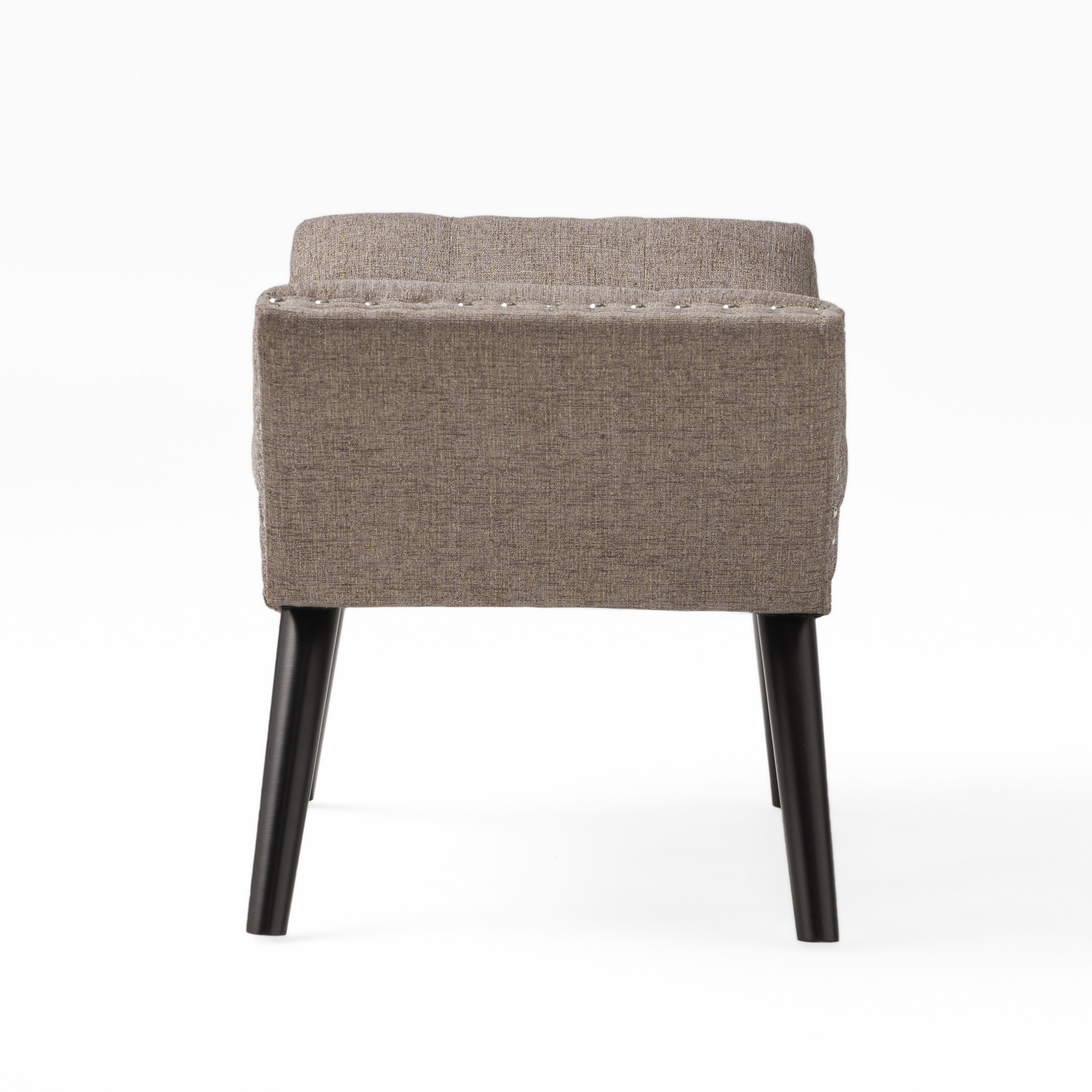 Noble House Petra Fabric Ottoman, Beige
