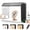 EU Plug, variant on QKOO Photo Studio Light Box Portable 60 x 40cm Cuboid Photography Studio Tent Kit with 4 Color