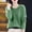Army Green, variant on Womens Cardigan Sweaters, Solid Color Fall and Winter Acrylic Round-Neck Sweater Casual