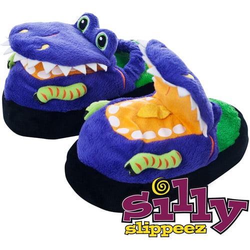 Brand New Kids Silly Slippeez Dizzy Dinosaur Slippers junior size 4-6 