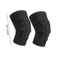 thumbnail image 3 of EGNMCR 2 Pack Breathable Knee Sleeves For Men Women Elastic Knee Supports Universals Size For Running Weightlifting Gym Workout Basketball Joint Protection Sponge Knee Pads, 3 of 6