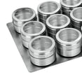 thumbnail image 3 of Estante De Almacenamiento De Especias De Acero Inoxidable / Tarros De Condimento Juego De Contenedores Para La Cocina Del Hogar, Hotel, Restaurante, C 12 piezas Baoblaze Jarra de especias de acero inoxidable 3pcs, 3 of 8
