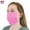 Pink, variant on Personal Protective Facemask, Black