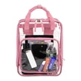 thumbnail image 6 of Eastsport Double Handle Clear Backpack, Pink Lemonade, 6 of 6