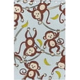 thumbnail image 5 of Coolnut Window Curtain Panels Monkey and Banana Vines Grommet Top Room Darkening Thermal Insulated Blackout Window Treatment Drapes 2 Panels W55 x L84 In, 5 of 6