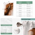 thumbnail image 4 of Blue Marble Tie Up Curtain Valance for Window, Adjustable Rod Pocket Window Curtains Shades, Modern Ombre Abstract Ink Painting Art Light Filtering Valance Drapes for Cafe Living Room Bedroom 52"x45", 4 of 9