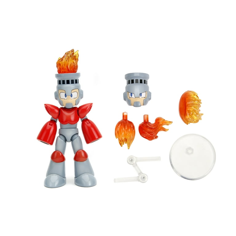 Jada Toys, Mega Man Action Figure, Fire Man 4.5