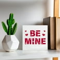 thumbnail image 6 of Zomyto 7x7 In Valentines Decor, Valentines Day Decorations, Romantic Quote Be Mine Wooden Box Sign, 6 of 7