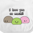 thumbnail image 4 of Inktastic I Love You So Mochi Boys or Girls Baby Bib, 4 of 4