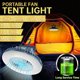 thumbnail image 4 of 2 in 1 LED Tent Fan Waterproof Rechargeable Camping Fan Pendant Light Portable Fan, 4 of 5