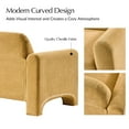 thumbnail image 7 of 59" Modern Loveseat Sofa Chenille Fabric 2-Seater Couch with Curved Design for Small Space Living Room Camel, 7 of 7