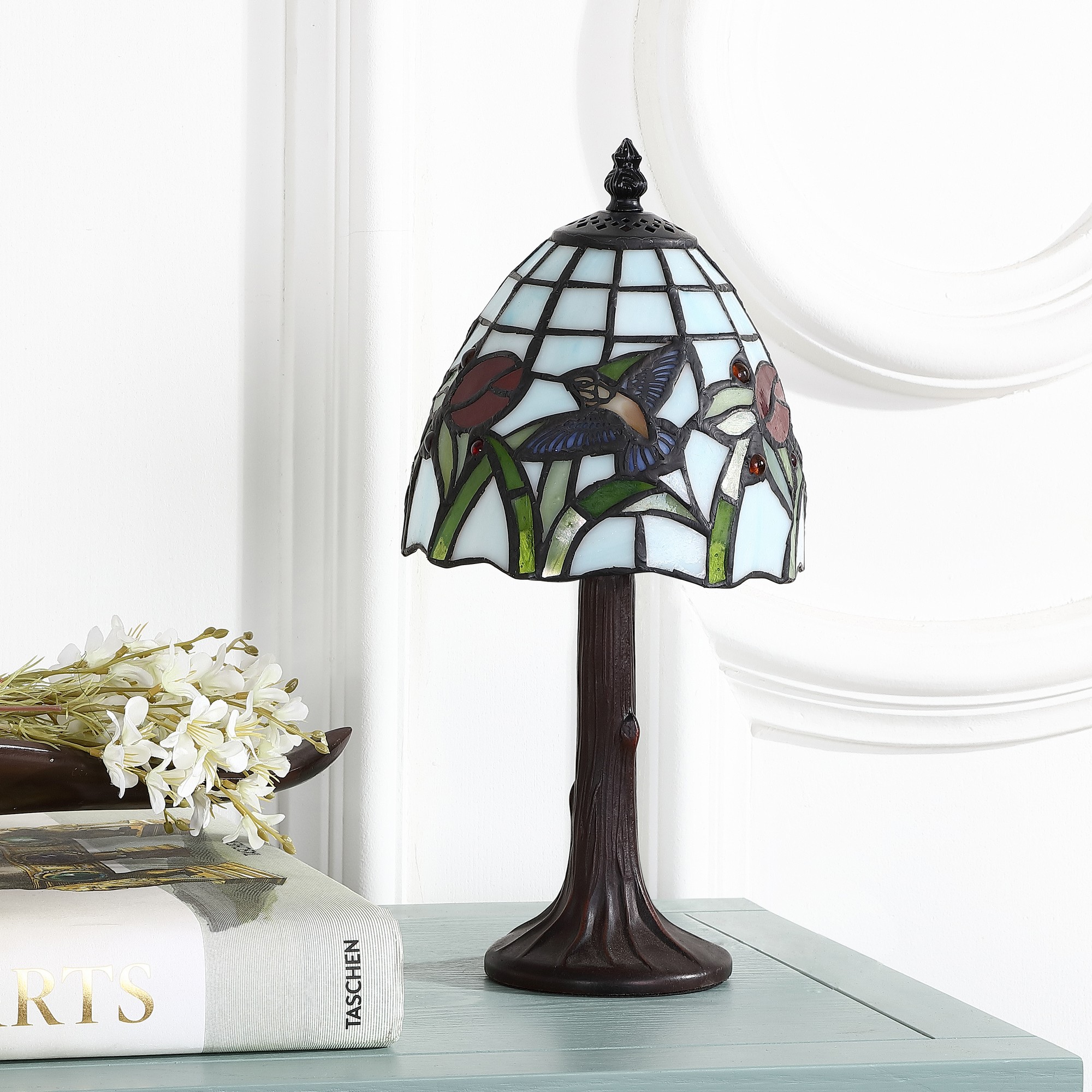 Hummingbird Tiffany-Style 12" LED Table Lamp, Bronze - image 2 of 5