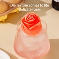thumbnail image 3 of Toystoory Molde de cubitos de hielo de 4 agujeros, forma de rosa de silicona, bandeja de Chocolate para bebidas frías, molde casero para hacer Barra de herramientas Rosado, 3 of 6
