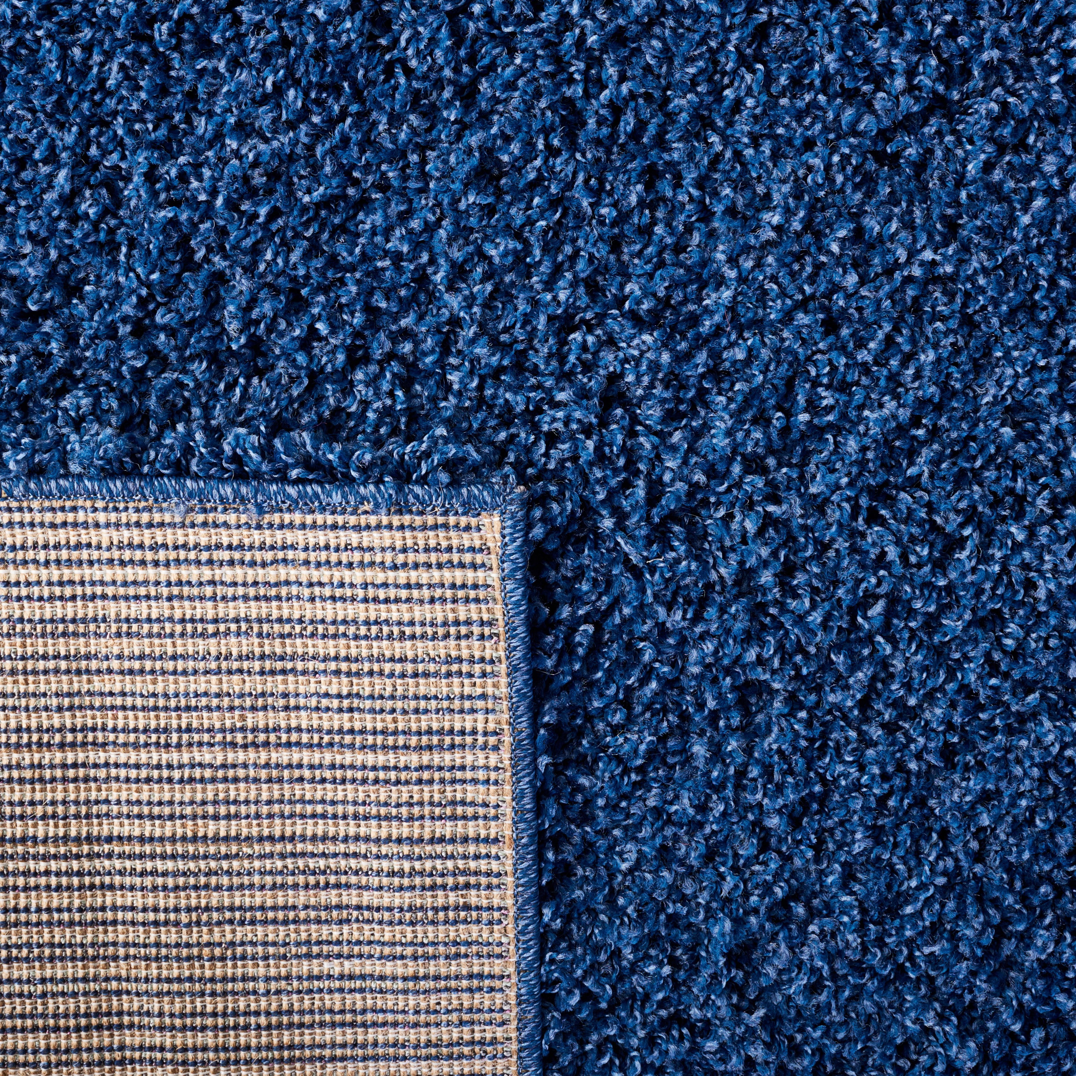Safavieh Laguna Neven Solid Shag Area Rug, Blue, 4' x 4' Square