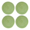 thumbnail image 5 of 4 Pcs Round Braided Placemats, 15" Woven Braided Place Mats, Rustic Table Decors, Heat Resistant Placemats, Washable Circle Table Mats, Dining Table Protectors, Hand Weave Table Linens, 5 of 6