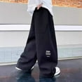 thumbnail image 4 of OGLCCG Boys Wide Leg Sweatpants Fall Winter Casual Baggy Joogers Pants with Pockets Loose Athletic Trousers for Kids 5-15 Years, 4 of 5
