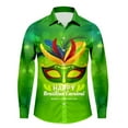 thumbnail image 5 of WEAIXIMIUNG Chemise à Manches Longues Décontractée Mode Homme Grande Taille Imprimé Numérique Carnaval Col Rabattu, 5 of 5