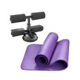thumbnail image 2 of Sit up Assist Bar Abdominal Trainer Adjustable Muscle Training Multifunction Full Body Training Fitness Equipment Portable Situp Foot Holder Black with Mat, 2 of 10