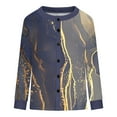 thumbnail image 5 of LOVZFMLL Cardigan pour Femmes Cardigan Décontracté Bouton Veste de Mode Imprimée de Noël, 5 of 5
