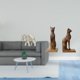 thumbnail image 2 of Figuras de y gato egipcio talladas a mano en madera. Ideales para decorar estanterías, escritorios o mesas. Un regalo perfecto para la oficin, 2 of 8