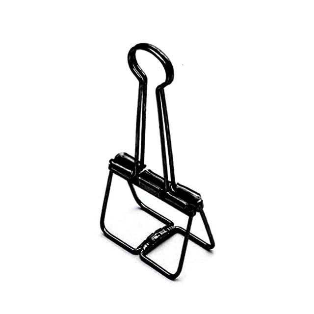 Clip de cola larga hueco de Metal Clip de encuadernación de oficina Organizador de billetes de papel para documentos Suministros de oficina S / M / L 6 Piezas AweSitey WJU1609-18