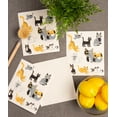 thumbnail image 6 of Cats Meow Kitchen Swedish Dishcloths - 7.75" - Cream and Black - Set of 3, 6 of 8