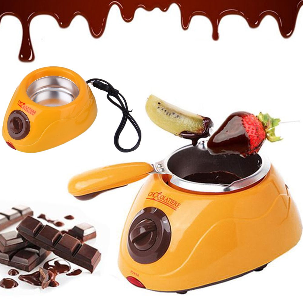 Durable Hot Chocolate Melting Pot Electric Fondue Melter Machine Set